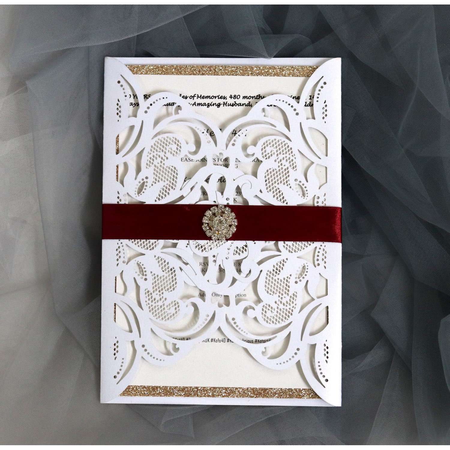 Laser Invitation Card Simple Style Latest Wedding Invitation Holiday Greeting Card